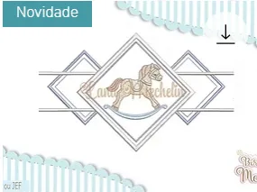 Bordado do tema Cavalinhos